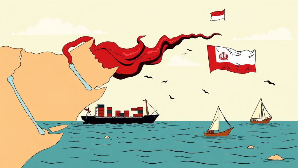 호르무즈 해협 기뢰 위협: 세계 경제와 에너지 공급망의 미래 7 호르무즈 해협의 미래와 전망 (illustration 스타일)