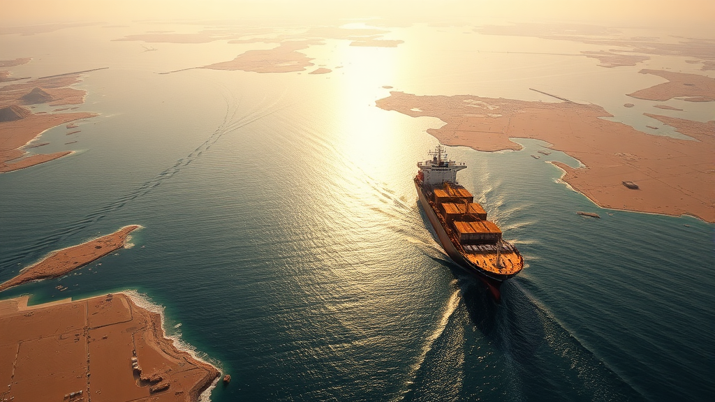 호르무즈 해협: 왜 중요한가? (realistic 스타일)