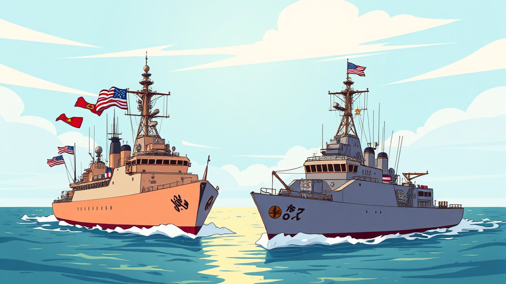 군함 파병, 한국에 미칠 영향은? (cartoon 스타일)