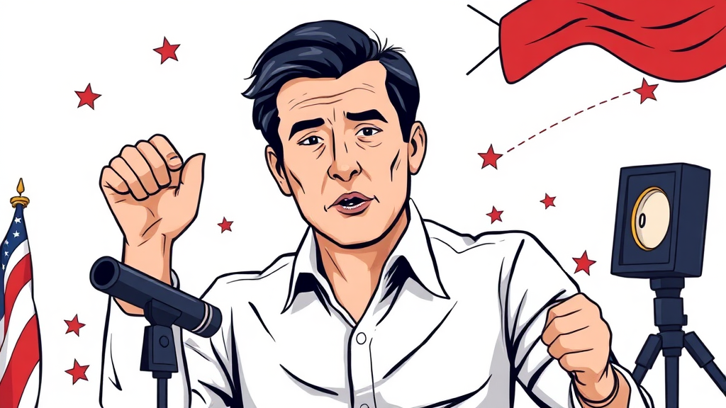 김어준 방송 출연, 정치적 메시지 전달 방식의 변화 (illustration 스타일)